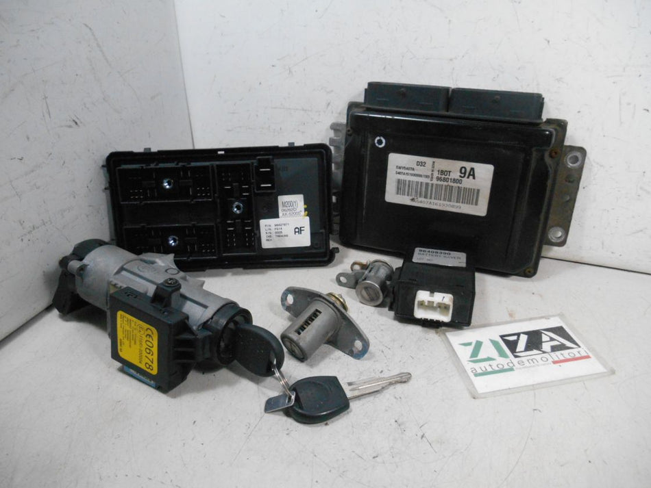 Kit Chiave ECU Chevrolet Matiz 800 38kw 52cv A08S3 2006 96801800 5WY5407A