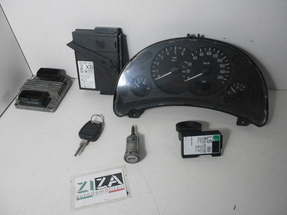 Kit Chiave ECU Opel Corsa C 1.7 75cv Y17DT 2002 09391269 8972406221