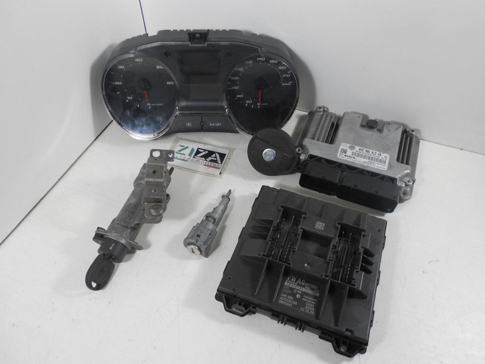 Kit Chiave ECU Seat Ibiza 6J 1.4 TDI 80cv BMS 2010 045906013AB 0281015433