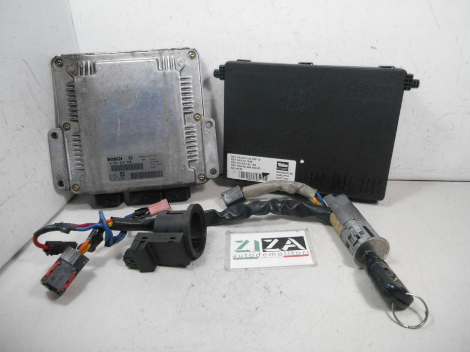 Kit Chiave ECU Citroen Xsara Picasso 2.0 90cv RHY 2002 9646774280 0281010996