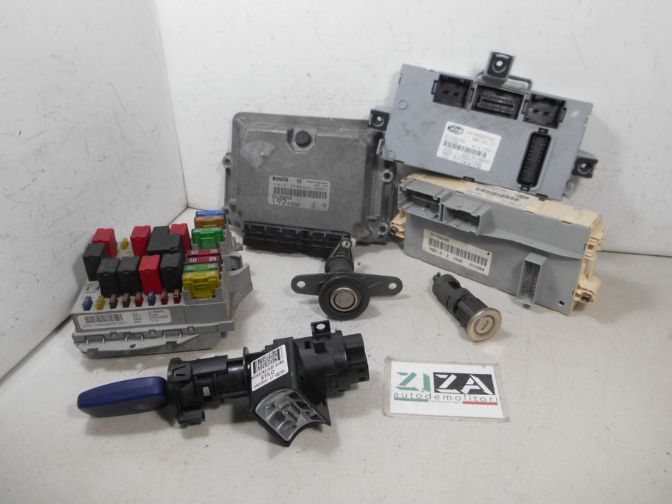 Kit Chiave ECU Fiat Stilo 1.9 85kw 192A1000 2005 55198058 0281011553