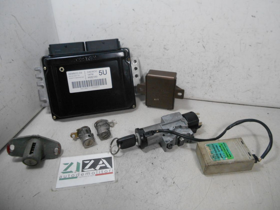 Kit Chiave ECU Daewoo Matiz 800 37,5kw F8CV 2002 96291050 96322350