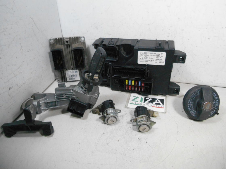 Kit Chiave ECU Fiat Grande Punto 1.2 48kw 199A4000 2007 51798649 IAW5SF3.M1