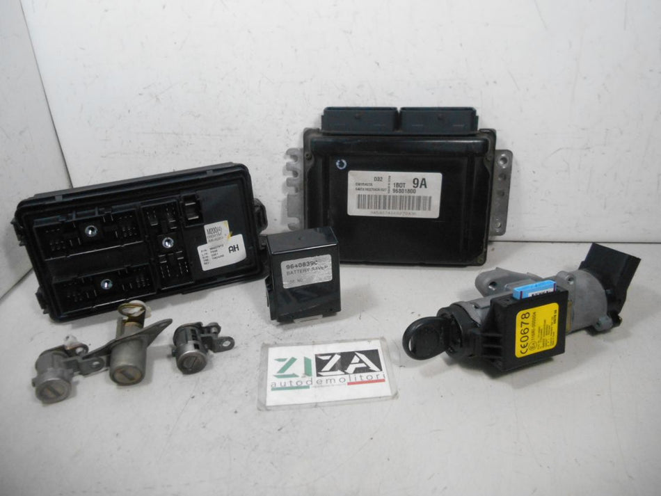 Kit Chiave ECU Chevrolet Matiz 800 38kw 52cv A08S3 2006 96801800 5WY5407A