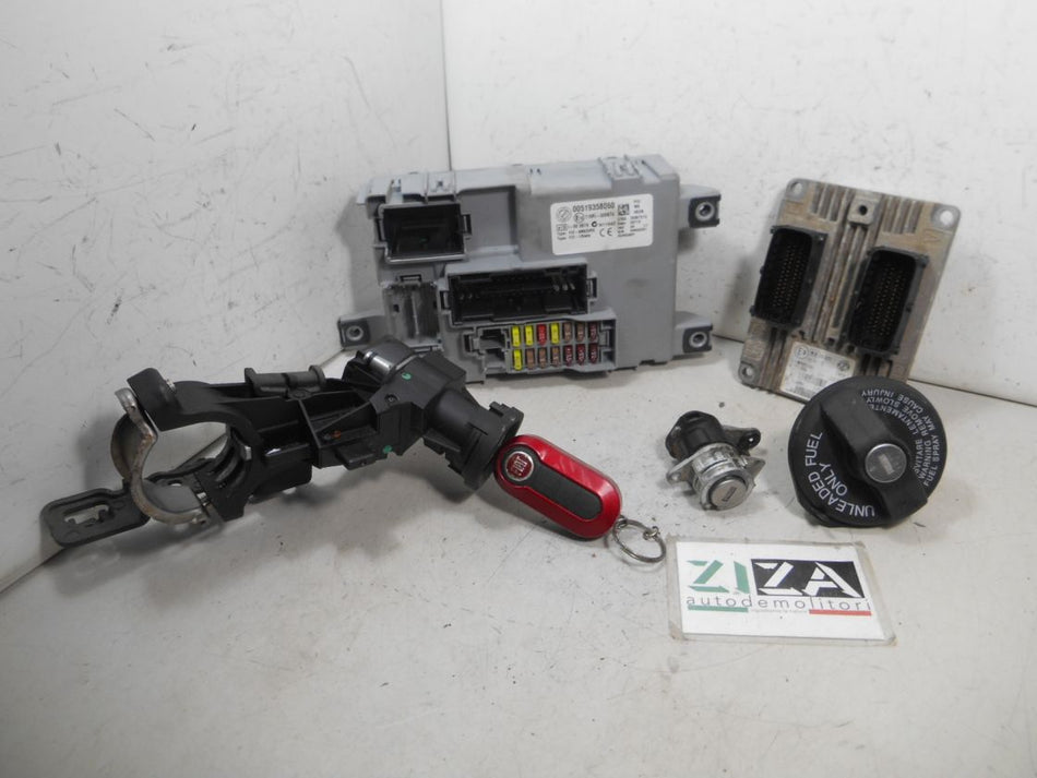 Kit Chiave ECU Fiat Punto Evo 1.4 B/Met 57kw 350A1000 2010 51926683 IAW5SF8P2