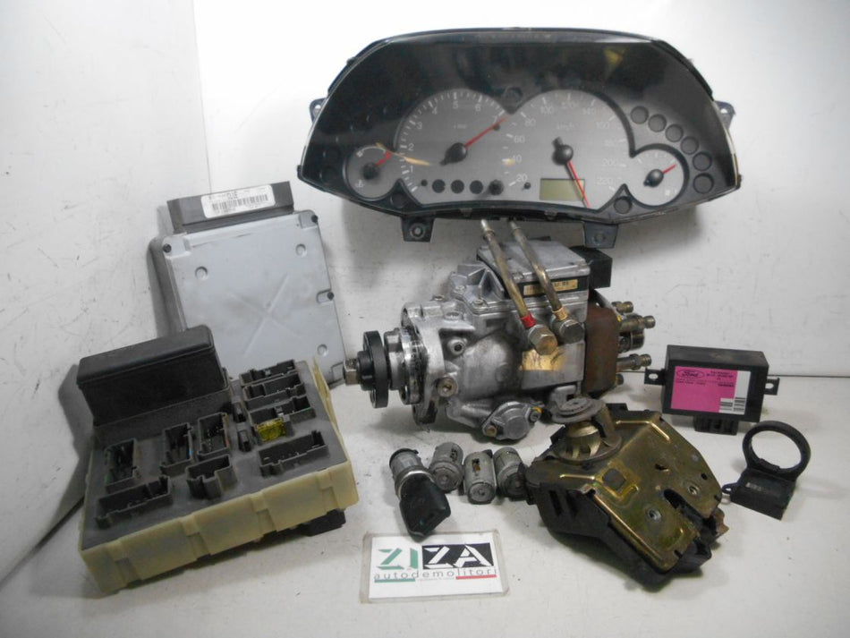 Kit Chiave ECU Ford Focus I 1.8 66kw 90cv C9DB 2001 1S4F-12A650-BCA 0281010888