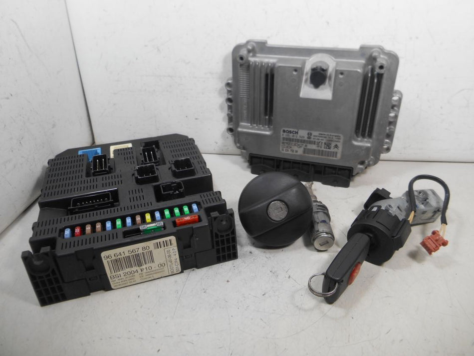 Kit Chiave ECU Citroen C3 I Res 1.4 HDI 50kw 8HZ 2007 9663475880 0281012529