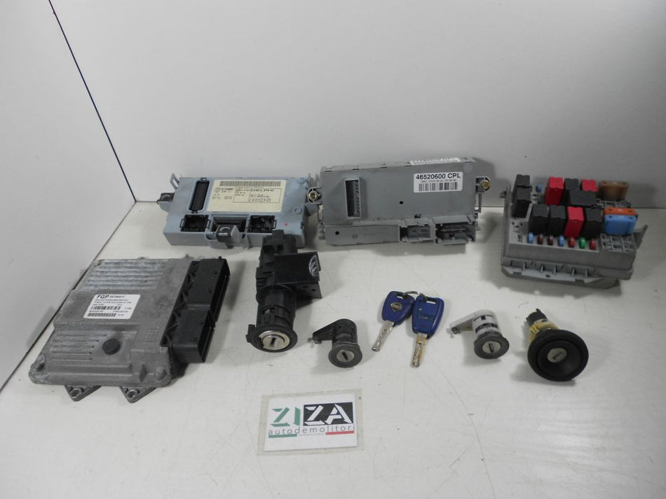 Kit Chiave ECU Fiat Punto 188 1.3 Mjet 51kw 188A9000 2005 55195817 MJD6JF.P3