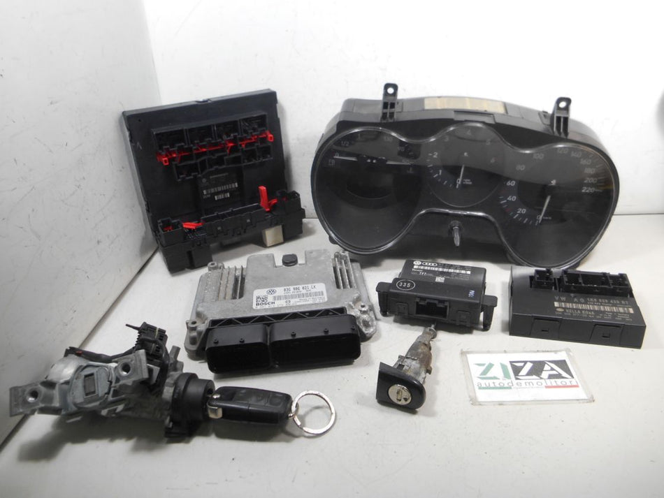 Kit Chiave ECU Seat Leon 1P 1.9 105cv BXE 2007 03G906021LK 0281013279