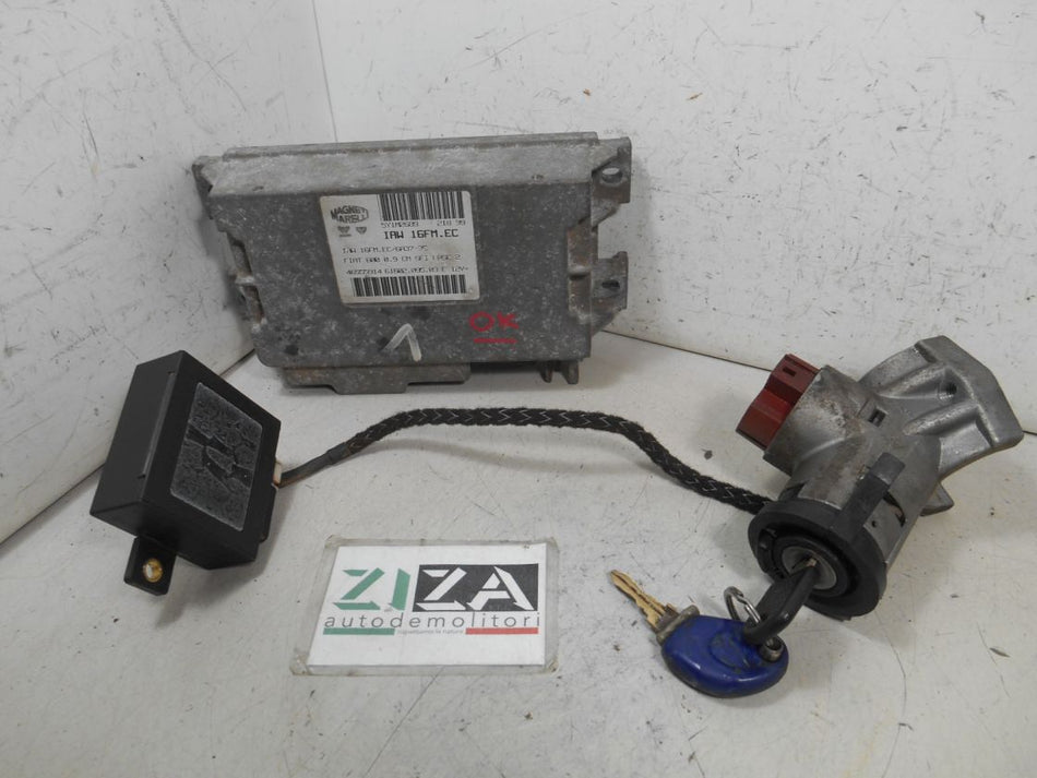 Kit Chiave ECU Fiat Panda 900 29kw 39cv 1170A1046 1999 46555914 IAW16FM.EC