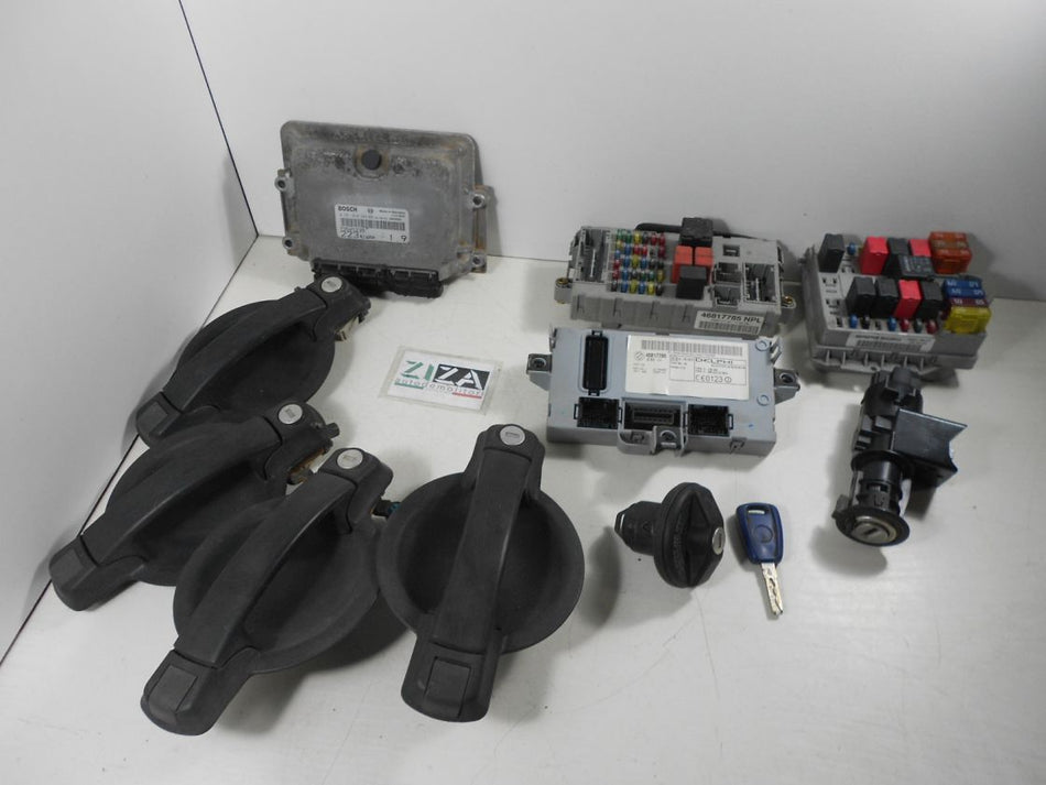Kit Chiave ECU Fiat Doblò I 1.9 JTD 101cv 182B9000 2001 0281010344 73501235
