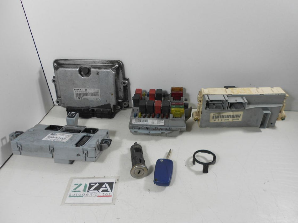 Kit Chiave ECU Fiat Stilo SW 1.9 JTD 85kw 192A1000 2003 0281010337 55185364