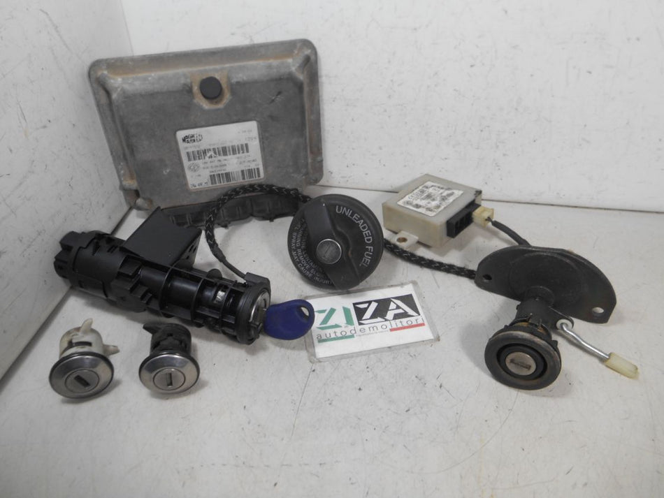 Kit Chiave ECU Fiat Seicento 1.1 54cv 187A1000 2003 55187372 IAW4AF.M9