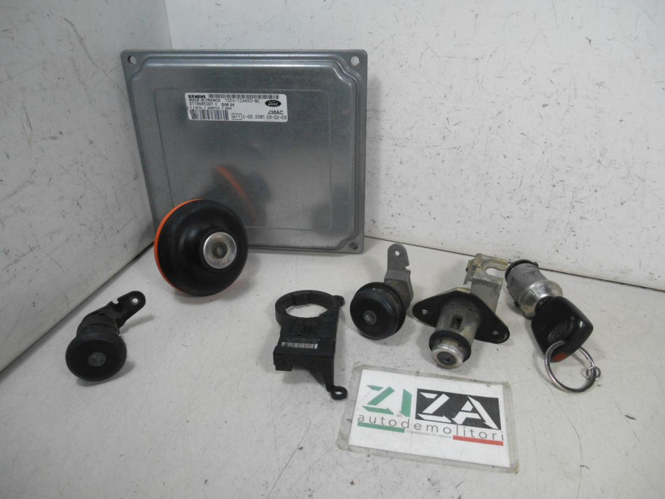 Kit Chiave ECU Ford Ka I 1.3 70CV 2003 1S5X-12A650-BC S118685001C SIM24