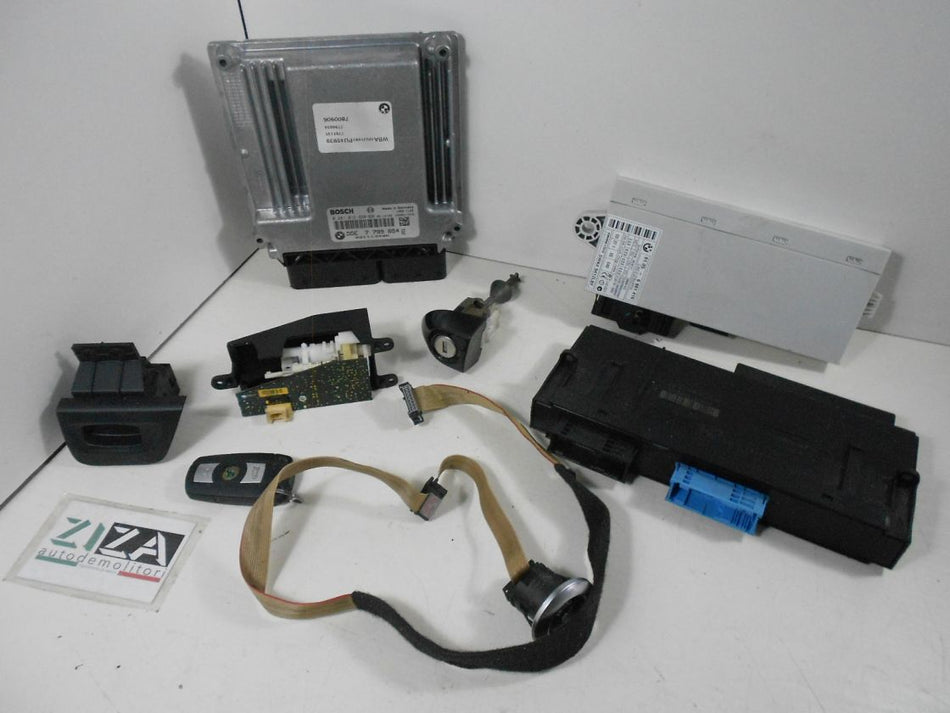 Kit Chiave ECU BMW E87 118d 2.0 90kw 204D4 2006 7799854-02 0281012880
