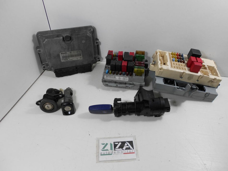 Kit Chiave ECU Fiat Stilo 1.9 115cv 192A1000 2005 55198058 0281011553