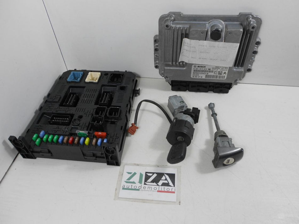 Kit Chiave ECU Peugeot 308 I 1.6 HDi 90cv 9HX 2011 0281013872 9664843780