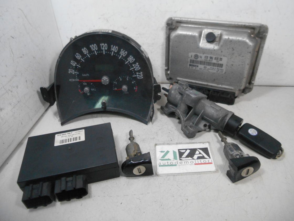 Kit Chiave ECU VW New Beetle 1.9 TDI 74kw ATD 2003 038906019DD 0281011065