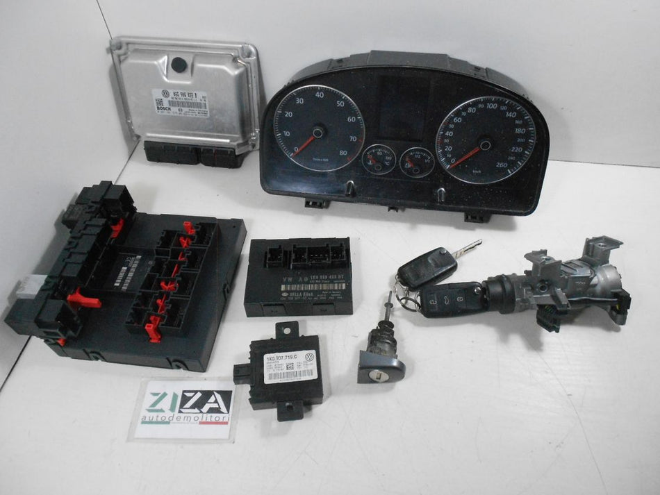 Kit Chiave ECU VW Touran 2.0 B/Met 80kw BSX 2007 06G906022B 0261201575