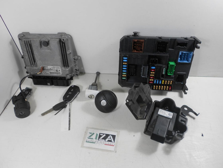 Kit Chiave ECU Peugeot 2008 1.6 120cv BH01 2015 9809478580 0281031043