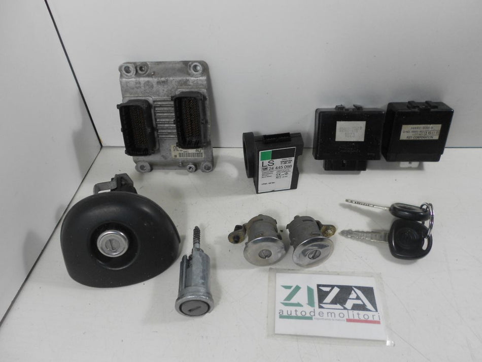 Kit Chiave ECU Opel Agila A 1.2 16V 55kw 75cv Z12XE 2001 0261207426 24456865