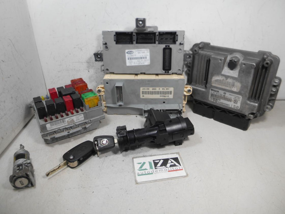 Kit Chiave ECU Fiat Bravo 198 1.9 120cv 192A8000 2008 0281013580 51809690