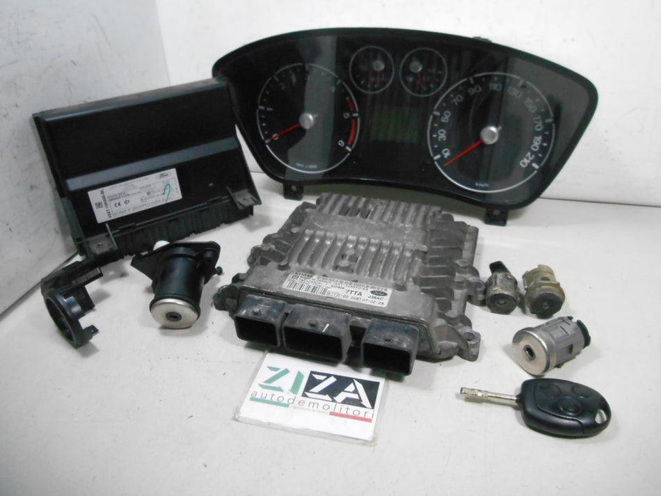 Kit Chiave ECU Ford Fiesta V 1.4 TDCI 50kw 68cv F6JB 2007 7S61-12A650-EA SID804