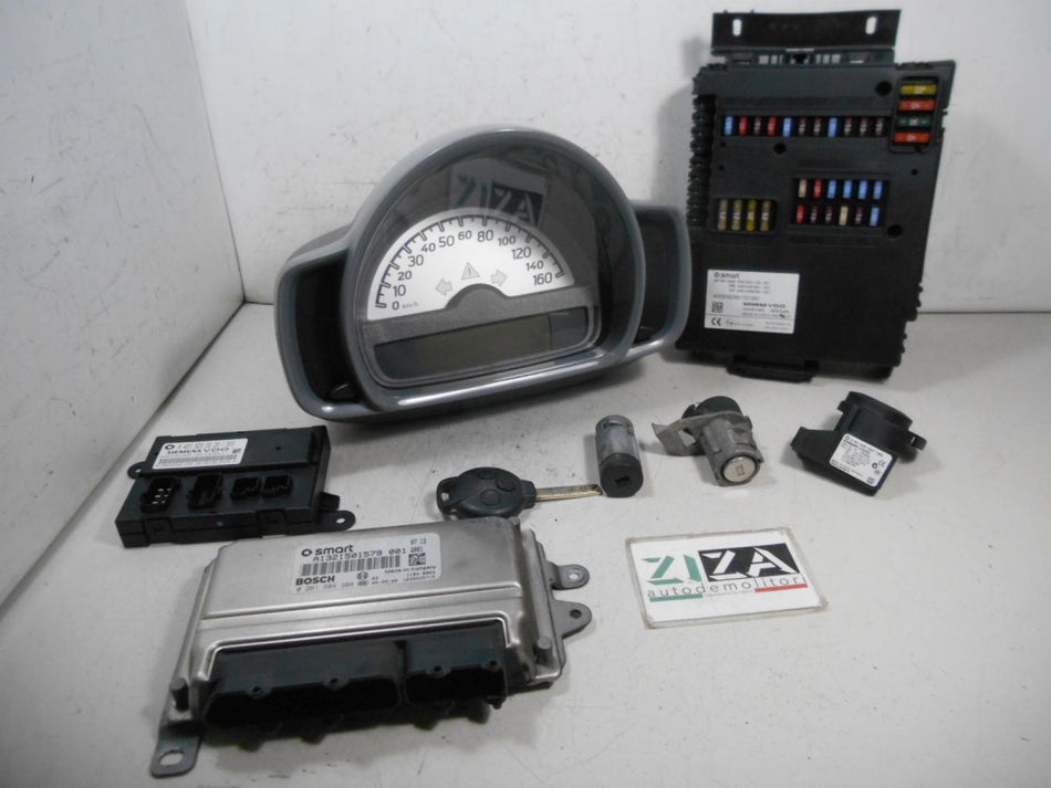 Kit Chiave ECU Smart ForTwo W451 1.0 52kw 3B21 2008 A1321501579 0261S04308