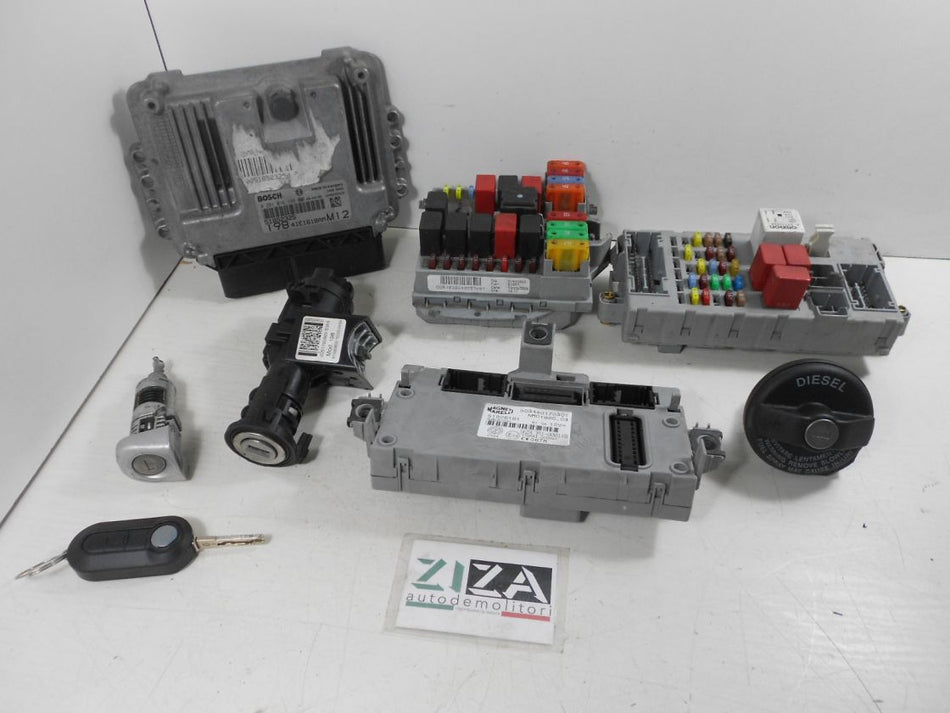 Kit Chiave ECU Fiat Bravo 198 1.6 120cv 198A2000 2009 51852325 0281016198
