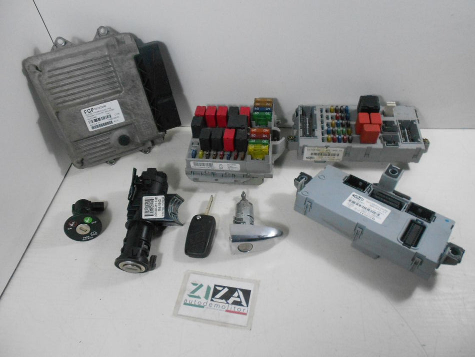 Kit Chiave ECU Lancia Ypsilon 843 1.3 70cv 188A9000 2005 55192098 MJD6JFY1