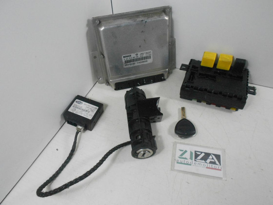 Kit Chiave ECU Lancia Lybra 1.9 77kw AR32302 2000 46472183 0281010002