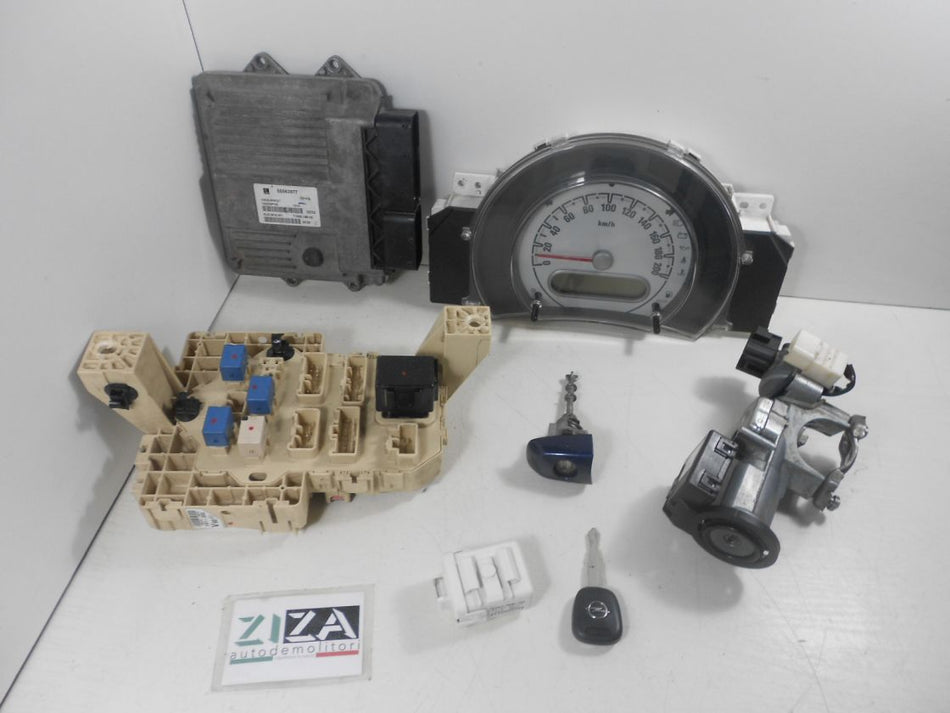 Kit Chiave ECU Opel Agila B 1.3 55kw 75cv Z13DTJ 2009 55563977 33920-51KQ1
