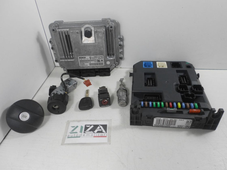 Kit Chiave ECU Citroen C3 I Res 1.4 HDI 50kw 8HZ 2009 9664843480 9664983280