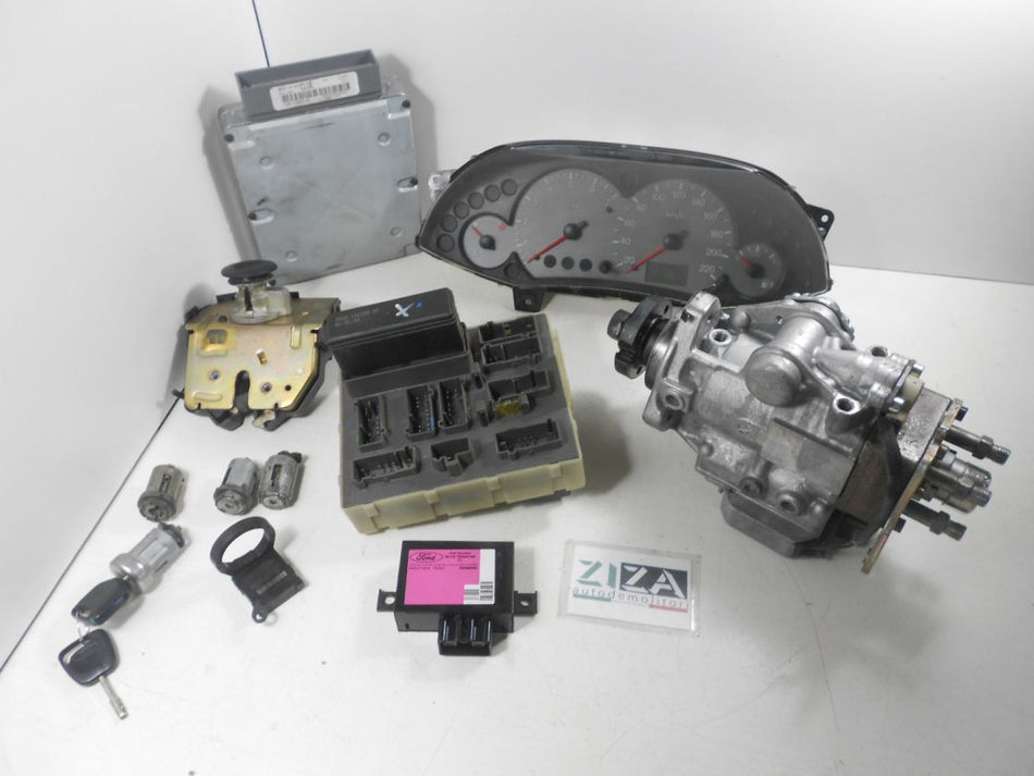 Kit Chiave ECU Ford Focus I 1.8 90cv C9DB 2001 1S4F-12A650-AC 0281010888 047004006