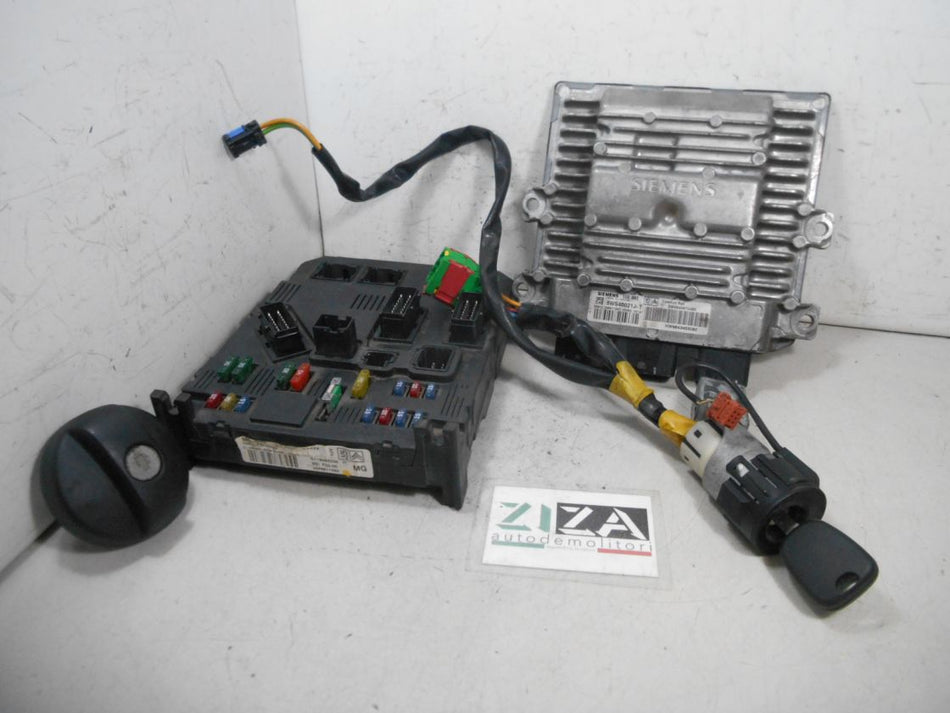 Kit Chiave ECU Citroen C3 I 1.4 50kw 8HX 2003 SID802 5WS40021J-T 9650670480