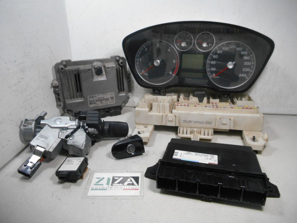 Kit Chiave ECU Ford Focus II 1.6 TDCI 110cv G8DB 2007 7M51-12A650-UD 0281012487