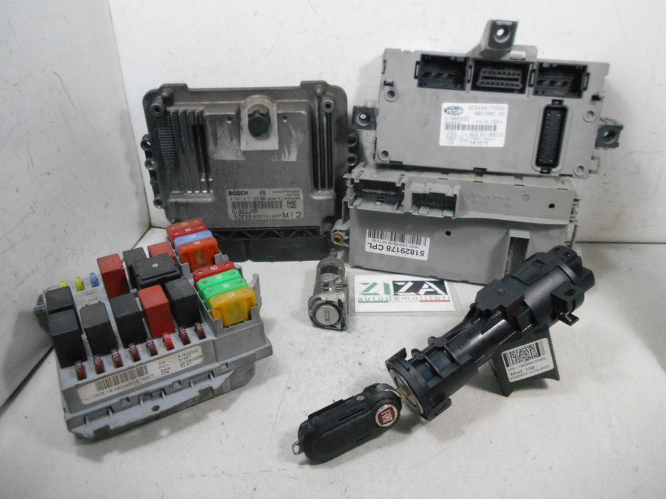 Kit Chiave ECU Fiat Bravo 198 1.6 88kw 198A2000 2010 0281016198 51852325
