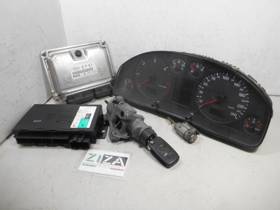 Kit Chiave ECU Audi A6 C5 2.5 180cv AKE 2000 4B2907401B 0281010098