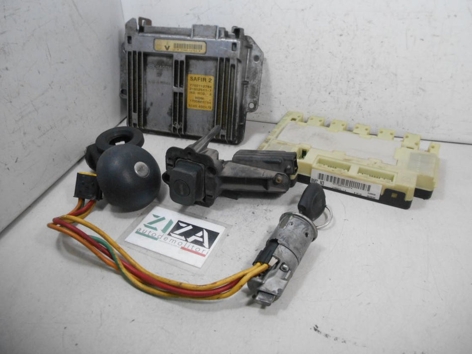 Kit Chiave ECU Renault Clio II 1.2 43kw 58cv D7FD7 1999 7700112764 7700868294