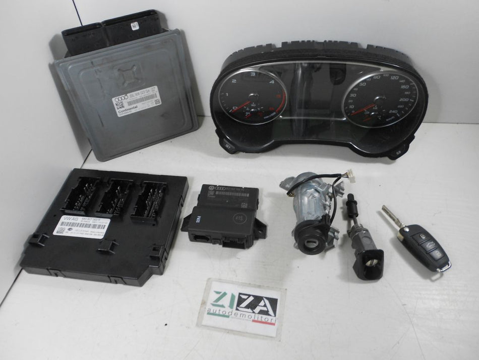 Kit Chiave ECU Audi A1 8X 1.6 TDI 90cv CAY 2015 03L906023QA 5WP42954AA