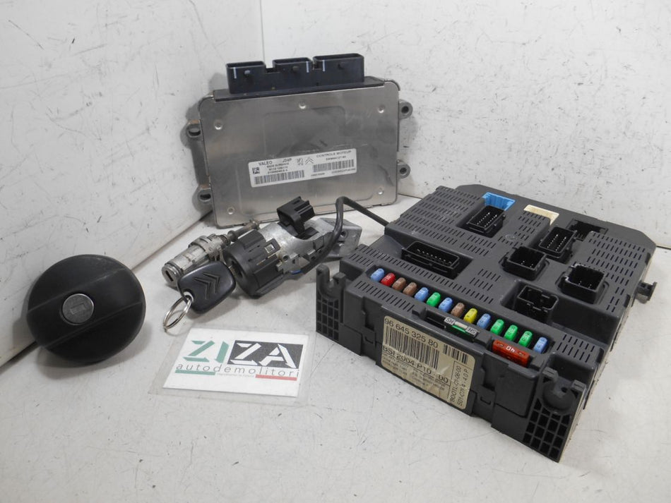 Kit Chiave ECU Citroen C3 I Res 1.1 44,1kw 60cv HFX 2008 J34P 9664127180