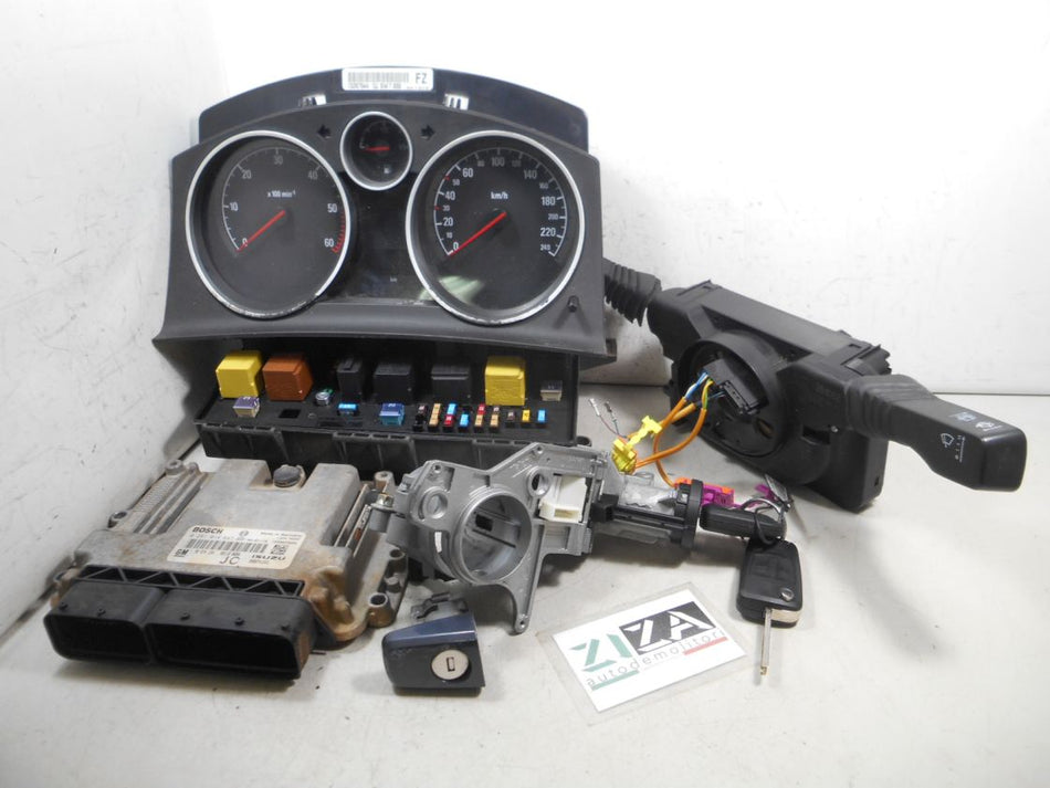 Kit Chiave ECU Opel Astra H 1.7 CDTI 74kw Z17DTH 2008 0281014643 98074154
