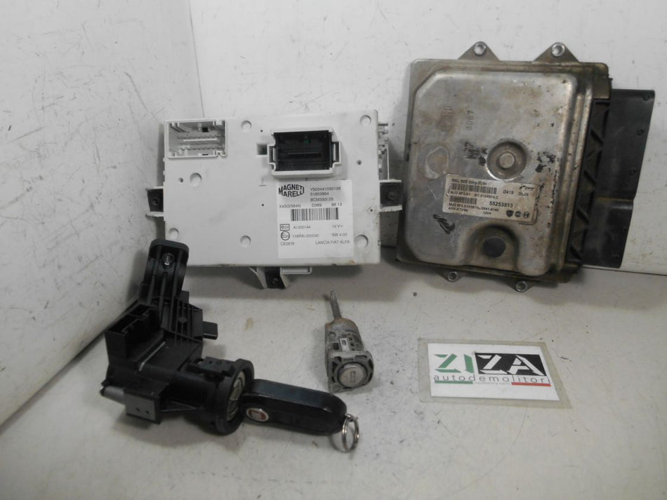 Kit Chiave ECU Fiat 500L 1.3 Mjet 62kw 199B4000 2013 55253513 MJD8F3.X1