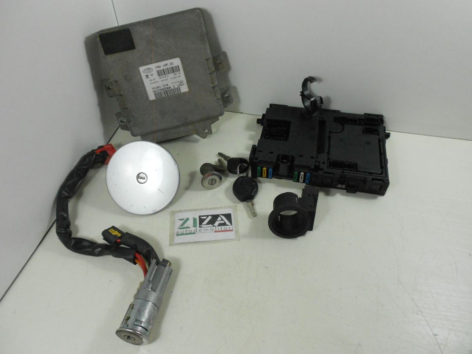 Kit Chiave ECU Peugeot 206 1.4 55kw 75cv KFX 2000 9637086980 IAW1AP.81