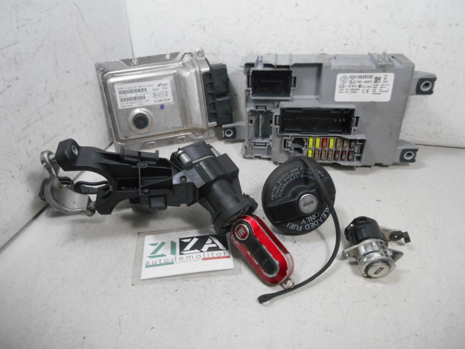 Kit Chiave ECU Fiat Punto Evo 1.4 B/Met 57kw 350A1000 2014 51987329