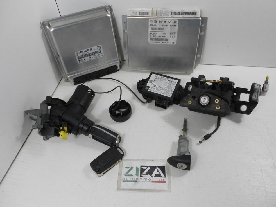 Kit Chiave ECU Mercedes W168 A170 1.7 70kw 668942 2004 A6681530879