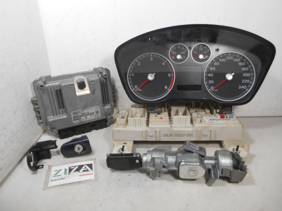 Kit Chiave ECU Ford Focus II 1.6 TDCI 90cv HHDA 2007 8M51-12A650-LB 7M5T-14A073-BB