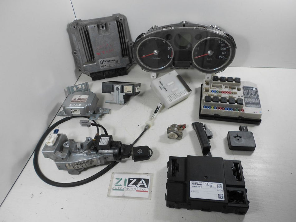 Kit Chiave ECU Nissan X-Trail T31 2.0 DCI 110kw 150Cv M9R 2007 23710-JG78B 0281013874