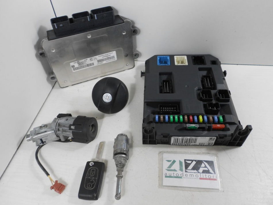 Kit Chiave ECU Citroen C3 I Res 1.1 60cv HFX 2010 9665424480 21586539-8 B