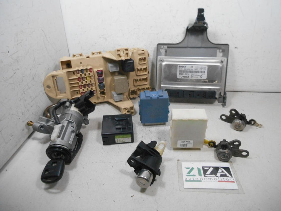 Kit Chiave ECU Toyota Yaris XP10 1.0 50kw 68cv 1SZFE 2003 89661-0D210